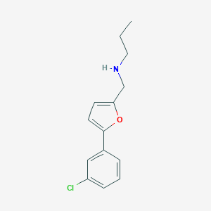 N-{[5-(3-chlorophenyl)furan-2-yl]methyl}propan-1-amine