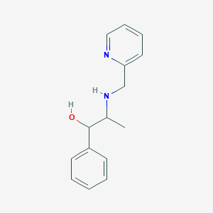 1-phenyl-2-[(pyridin-2-ylmethyl)amino]propan-1-ol