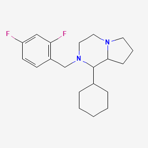 molecular formula C20H28F2N2 B4996730 1-cyclohexyl-2-(2,4-difluorobenzyl)octahydropyrrolo[1,2-a]pyrazine 