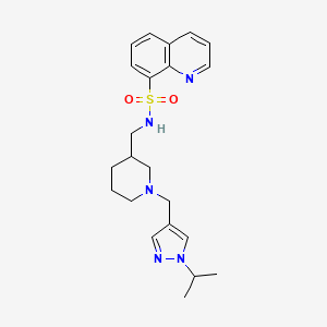 N-({1-[(1-isopropyl-1H-pyrazol-4-yl)methyl]-3-piperidinyl}methyl)-8-quinolinesulfonamide