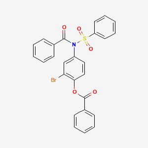 [4-[Benzenesulfonyl(benzoyl)amino]-2-bromophenyl] benzoate