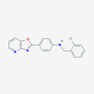 molecular formula C19H14ClN3O B499681 N-(2-chlorobenzyl)-4-([1,3]oxazolo[4,5-b]pyridin-2-yl)aniline 