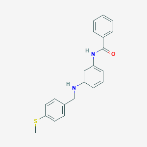 N-(3-{[4-(methylsulfanyl)benzyl]amino}phenyl)benzamide