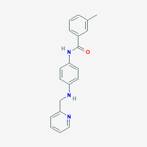 molecular formula C20H19N3O B499685 3-methyl-N-{4-[(2-pyridinylmethyl)amino]phenyl}benzamide 