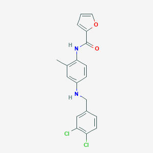 N-{4-[(3,4-dichlorobenzyl)amino]-2-methylphenyl}-2-furamide