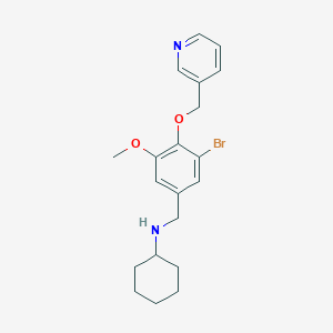 N-[3-bromo-5-methoxy-4-(pyridin-3-ylmethoxy)benzyl]cyclohexanamine