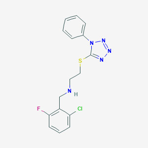 N-(2-chloro-6-fluorobenzyl)-2-[(1-phenyl-1H-tetrazol-5-yl)sulfanyl]ethanamine