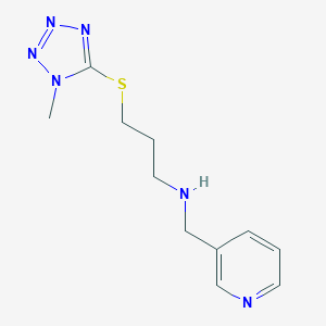 {3-[(1-methyl-1H-tetrazol-5-yl)thio]propyl}(pyridin-3-ylmethyl)amine