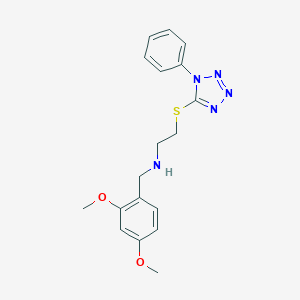 N-(2,4-dimethoxybenzyl)-2-[(1-phenyl-1H-tetrazol-5-yl)sulfanyl]ethanamine