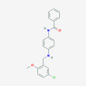 N-{4-[(5-chloro-2-methoxybenzyl)amino]phenyl}benzamide