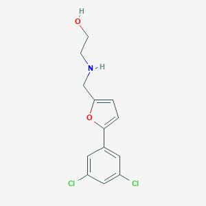 2-({[5-(3,5-Dichlorophenyl)furan-2-yl]methyl}amino)ethanol