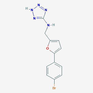 N-[[5-(4-bromophenyl)furan-2-yl]methyl]-2H-tetrazol-5-amine