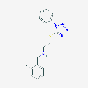 molecular formula C17H19N5S B499733 N-(2-methylbenzyl)-2-[(1-phenyl-1H-tetrazol-5-yl)sulfanyl]ethanamine 