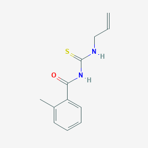 molecular formula C12H14N2OS B4997584 2-methyl-N-(prop-2-enylcarbamothioyl)benzamide 