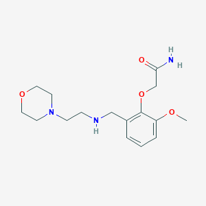 2-[2-Methoxy-6-({[2-(morpholin-4-yl)ethyl]amino}methyl)phenoxy]acetamide