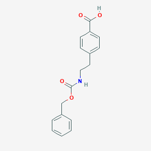 molecular formula C17H17NO4 B049976 4-(2-(((Benzyloxy)carbonyl)amino)ethyl)benzoic acid CAS No. 121632-81-3