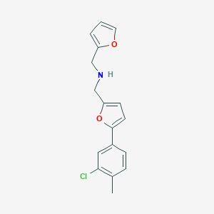 1-[5-(3-chloro-4-methylphenyl)furan-2-yl]-N-(furan-2-ylmethyl)methanamine