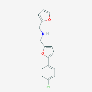 N-{[5-(4-chlorophenyl)-2-furyl]methyl}-N-(2-furylmethyl)amine