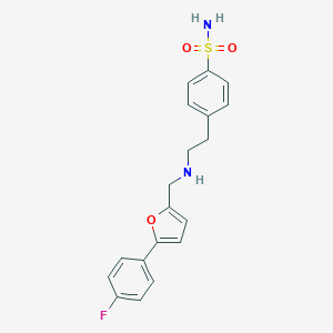 4-[2-({[5-(4-Fluorophenyl)-2-furyl]methyl}amino)ethyl]benzenesulfonamide