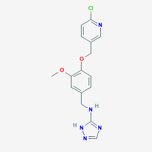 N-{4-[(6-chloropyridin-3-yl)methoxy]-3-methoxybenzyl}-1H-1,2,4-triazol-3-amine