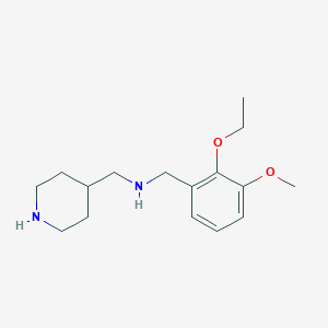 1-(2-ethoxy-3-methoxyphenyl)-N-(piperidin-4-ylmethyl)methanamine