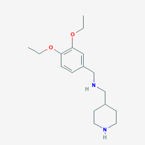 1-(3,4-diethoxyphenyl)-N-(piperidin-4-ylmethyl)methanamine