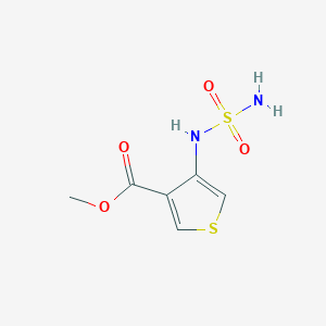 molecular formula C6H8N2O4S2 B049979 Methyl 4-(sulfamoylamino)thiophene-3-carboxylate CAS No. 123420-28-0