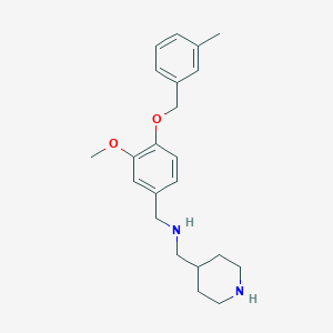 1-{3-methoxy-4-[(3-methylbenzyl)oxy]phenyl}-N-(piperidin-4-ylmethyl)methanamine