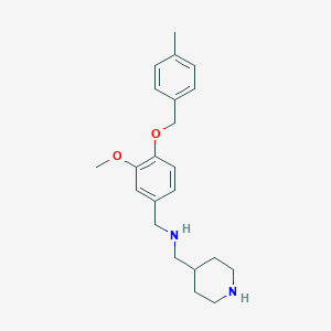 1-{3-methoxy-4-[(4-methylbenzyl)oxy]phenyl}-N-(piperidin-4-ylmethyl)methanamine