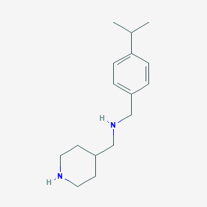 1-(piperidin-4-yl)-N-[4-(propan-2-yl)benzyl]methanamine