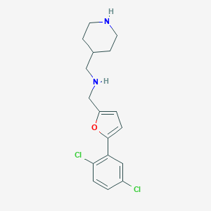 1-[5-(2,5-dichlorophenyl)furan-2-yl]-N-(piperidin-4-ylmethyl)methanamine