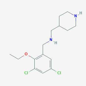 1-(3,5-dichloro-2-ethoxyphenyl)-N-(piperidin-4-ylmethyl)methanamine