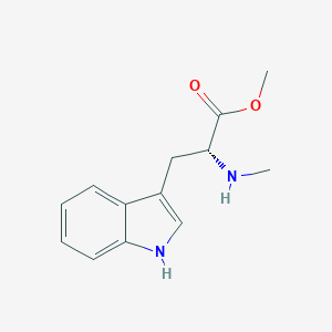 molecular formula C13H16N2O2 B049982 (R)-Methyl 3-(1H-indol-3-yl)-2-(methylamino)propanoate CAS No. 131831-87-3