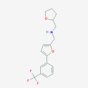 1-(tetrahydrofuran-2-yl)-N-({5-[3-(trifluoromethyl)phenyl]furan-2-yl}methyl)methanamine