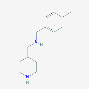N-(4-methylbenzyl)-N-(4-piperidinylmethyl)amine