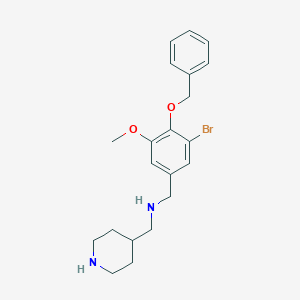 1-[4-(benzyloxy)-3-bromo-5-methoxyphenyl]-N-(piperidin-4-ylmethyl)methanamine