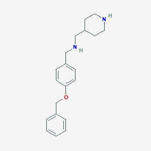 N-[4-(benzyloxy)benzyl]-N-(4-piperidinylmethyl)amine