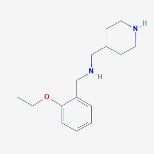 molecular formula C15H24N2O B499854 N-(2-ethoxybenzyl)-N-(4-piperidinylmethyl)amine 