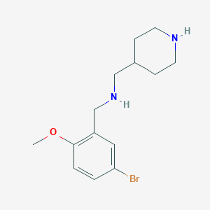 1-(5-bromo-2-methoxyphenyl)-N-(piperidin-4-ylmethyl)methanamine
