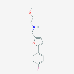 N-{[5-(4-fluorophenyl)furan-2-yl]methyl}-2-methoxyethanamine