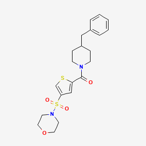 4-({5-[(4-benzyl-1-piperidinyl)carbonyl]-3-thienyl}sulfonyl)morpholine