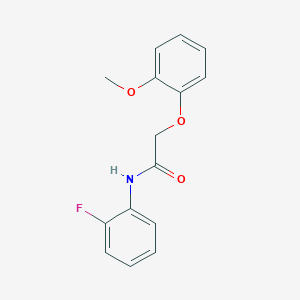 N-(2-fluorophenyl)-2-(2-methoxyphenoxy)acetamide