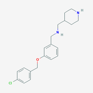 1-{3-[(4-chlorobenzyl)oxy]phenyl}-N-(piperidin-4-ylmethyl)methanamine