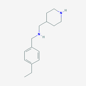 N-(4-ethylbenzyl)-N-(4-piperidinylmethyl)amine
