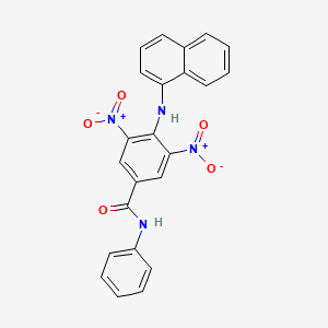 4-(naphthalen-1-ylamino)-3,5-dinitro-N-phenylbenzamide