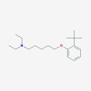 molecular formula C19H33NO B4998678 5-(2-tert-butylphenoxy)-N,N-diethylpentan-1-amine 