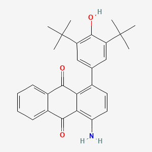 molecular formula C28H29NO3 B4998694 1-Amino-4-(3,5-ditert-butyl-4-hydroxyphenyl)anthracene-9,10-dione 