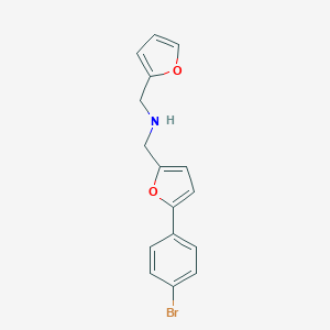 [5-(4-bromophenyl)-2-furyl]-N-(2-furylmethyl)methanamine