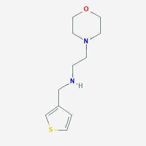 molecular formula C11H18N2OS B499873 2-morpholin-4-yl-N-(thiophen-3-ylmethyl)ethanamine CAS No. 892593-07-6