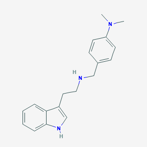 molecular formula C19H23N3 B499876 4-({[2-(1H-indol-3-yl)ethyl]amino}methyl)-N,N-dimethylaniline 